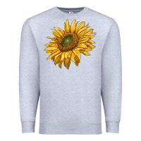 Heather Grey sunflower Premium Sweatshirt - RanaPortraitStore