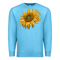 Ocean Blue sunflower Premium Sweatshirt - RanaPortraitStore