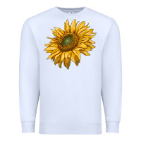 White sunflower Premium Sweatshirt - RanaPortraitStore