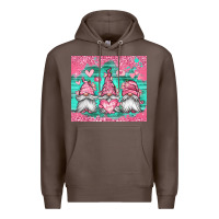 Coffee valentines day gnomes Premium Hoodie - Jasminsmagicworld
