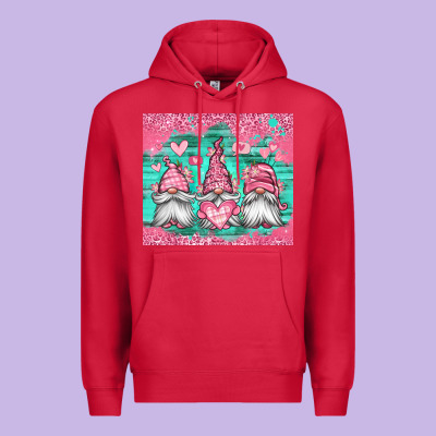 Valentines Day Gnomes Premium Hoodie Designed By Jasminsmagicworld