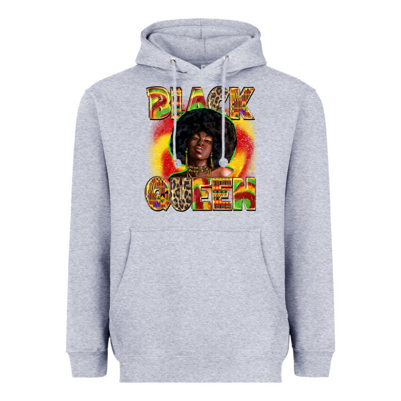 Black Queen Heavyweight Hoodie by Zillion Design Studio | Teevron