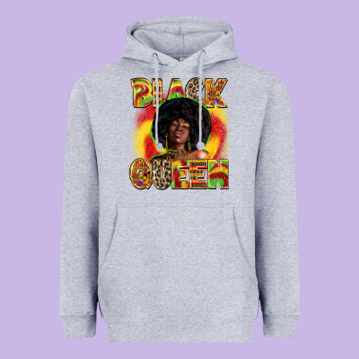 Black Queen Heavyweight Hoodie Designed By Zillion Design Studio