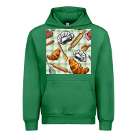 Emerald chef tools seamless pattern Urban Hoodie - BundleAndBundleShop