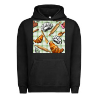 Pigment Black chef tools seamless pattern Urban Hoodie - BundleAndBundleShop