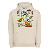 Pigment French Oak chef tools seamless pattern Urban Hoodie - BundleAndBundleShop
