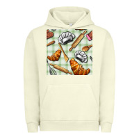 Pigment Pistachio chef tools seamless pattern Urban Hoodie - BundleAndBundleShop