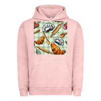 Pigment Salmon chef tools seamless pattern Urban Hoodie - BundleAndBundleShop