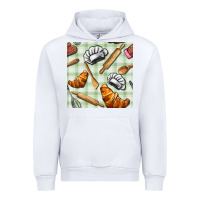 White chef tools seamless pattern Urban Hoodie - BundleAndBundleShop
