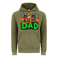 Vintage Olive racing dad with racing  equipment Vintage Hoodie - AdoDesignShop