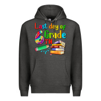 Charcoal Heather last day of sixth grade Premium Hoodie - Artiststas