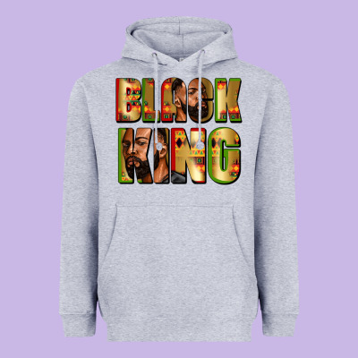 Black King Heavyweight Hoodie Designed By Zillion Design Studio