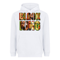 White black king Heavyweight Hoodie - Zillion Design Studio