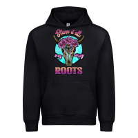 Black blame it all on my roots white Urban Hoodie - JahusDesignShop