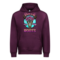 Mauve Wine blame it all on my roots white Urban Hoodie - JahusDesignShop