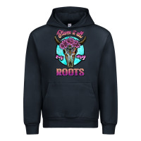 Navy blame it all on my roots white Urban Hoodie - JahusDesignShop