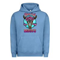 Pigment Pebble Blue blame it all on my roots white Urban Hoodie - JahusDesignShop