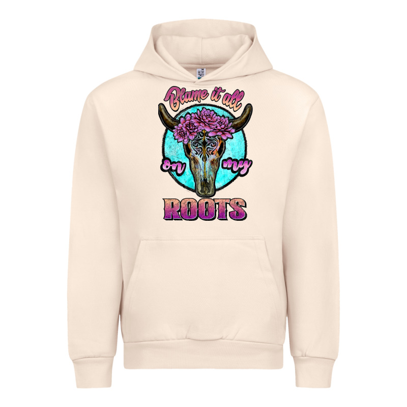Blame It All On My Roots White Urban Hoodie by JahusDesignShop | Teevron