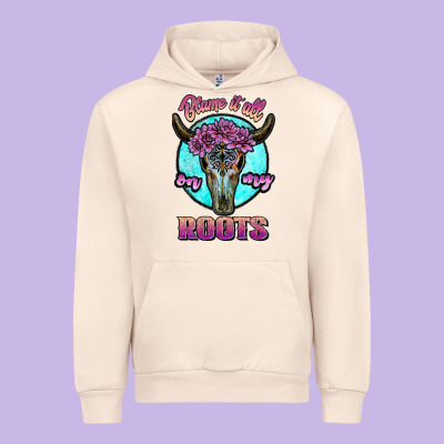 Blame It All On My Roots White Urban Hoodie Designed By Jahusdesignshop