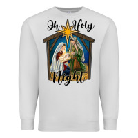 Dove Grey oh holy night holy family Premium Sweatshirt - RanaPortraitStore