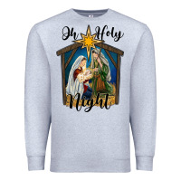 Oh Holy Night Holy Family Premium Sweatshirt | Teevron