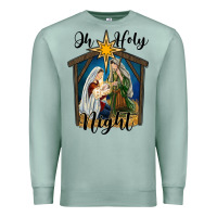 Seafoam oh holy night holy family Premium Sweatshirt - RanaPortraitStore
