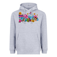 Heather Grey cowgirl coffee cups Heavyweight Hoodie - texasbilliewilder