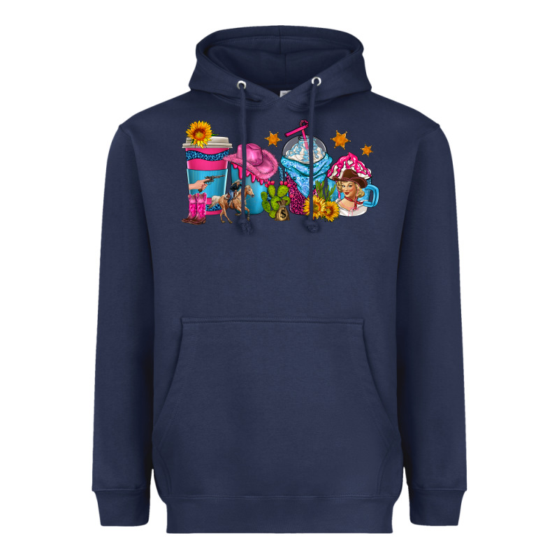 Cowgirl Coffee Cups Heavyweight Hoodie by texasbilliewilder | Teevron