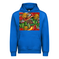 Cobalt mexican cacti Urban Hoodie - Artiststas