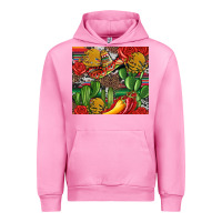 Fuchsia Pink mexican cacti Urban Hoodie - Artiststas