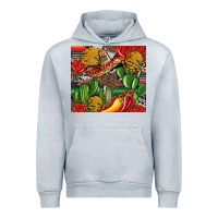 Heather Grey mexican cacti Urban Hoodie - Artiststas