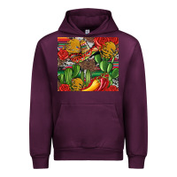Mauve Wine mexican cacti Urban Hoodie - Artiststas