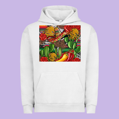 Mexican Cacti Urban Hoodie Designed By Artiststas