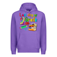 Purple last day of second grade Premium Hoodie - Artiststas
