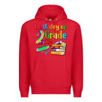 Red last day of second grade Premium Hoodie - Artiststas