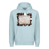 Blue Mist cowhide frames backround 3 Premium Hoodie - RanaPortraitStore