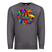 Charcoal Heather pride sunflower Premium Sweatshirt - Zillion Design Studio