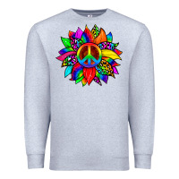 Heather Grey pride sunflower Premium Sweatshirt - Zillion Design Studio