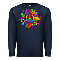 Navy pride sunflower Premium Sweatshirt - Zillion Design Studio