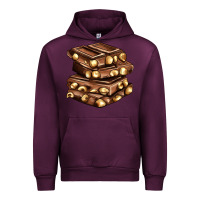 Mauve Wine nut and chocolate Urban Hoodie - AdoDesignShop