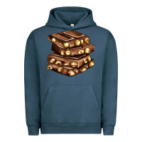 Pigment Midnight Navy nut and chocolate Urban Hoodie - AdoDesignShop
