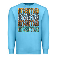 Ocean Blue mama mama mama mama mothers day Premium Sweatshirt - texasbilliewilder