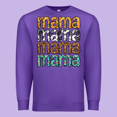Mama Mama Mama Mama Mothers Day Premium Sweatshirt Designed By Texasbilliewilder