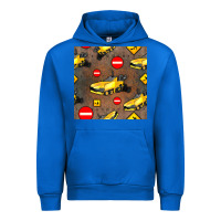 Cobalt asphalt paver seamless pattern Urban Hoodie - BundleAndBundleShop