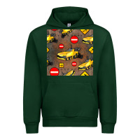 Forest Green asphalt paver seamless pattern Urban Hoodie - BundleAndBundleShop