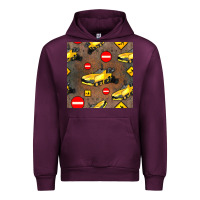 Mauve Wine asphalt paver seamless pattern Urban Hoodie - BundleAndBundleShop