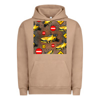 Pigment Burro asphalt paver seamless pattern Urban Hoodie - BundleAndBundleShop
