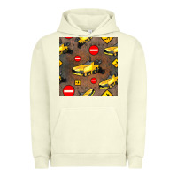 Pigment Pistachio asphalt paver seamless pattern Urban Hoodie - BundleAndBundleShop