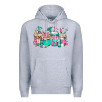 Heather Grey rt respiratory therapist coffee cups Premium Hoodie - Jasminsmagicworld