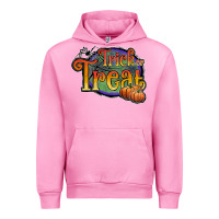 Fuchsia Pink trick or treat black Urban Hoodie - JahusDesignShop